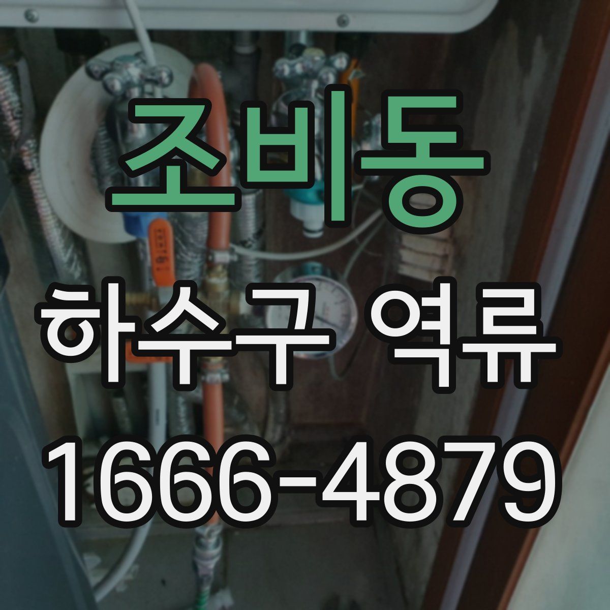 조비동 하수구 역류