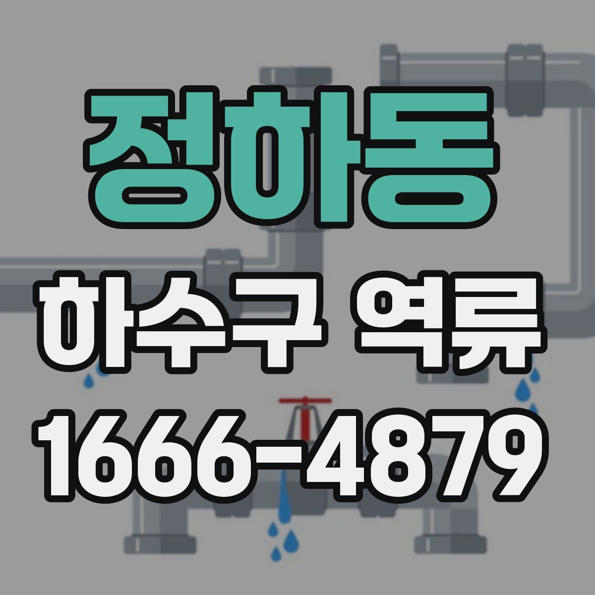 정하동 하수구 역류