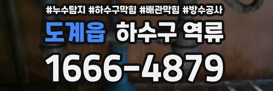 도계읍 하수구 역류