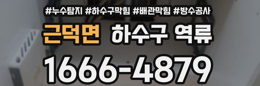 근덕면 하수구 역류