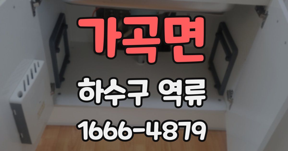 가곡면 하수구 역류