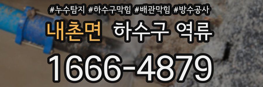 내촌면 하수구 역류