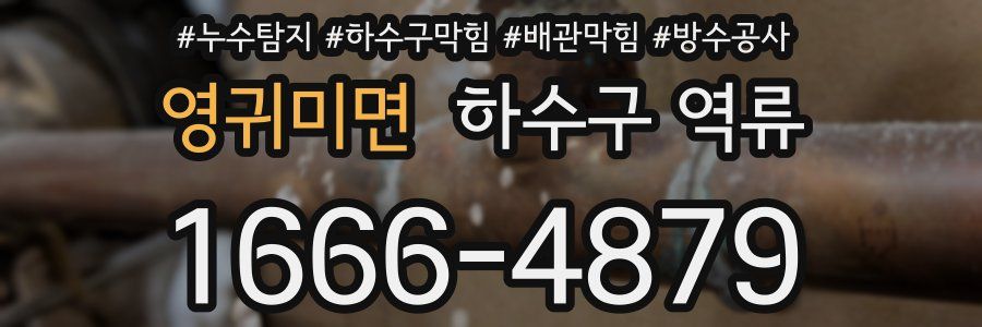 영귀미면 하수구 역류