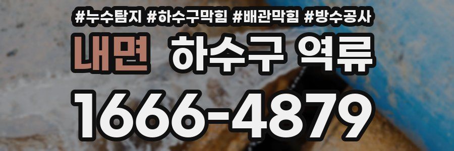 내면 하수구 역류