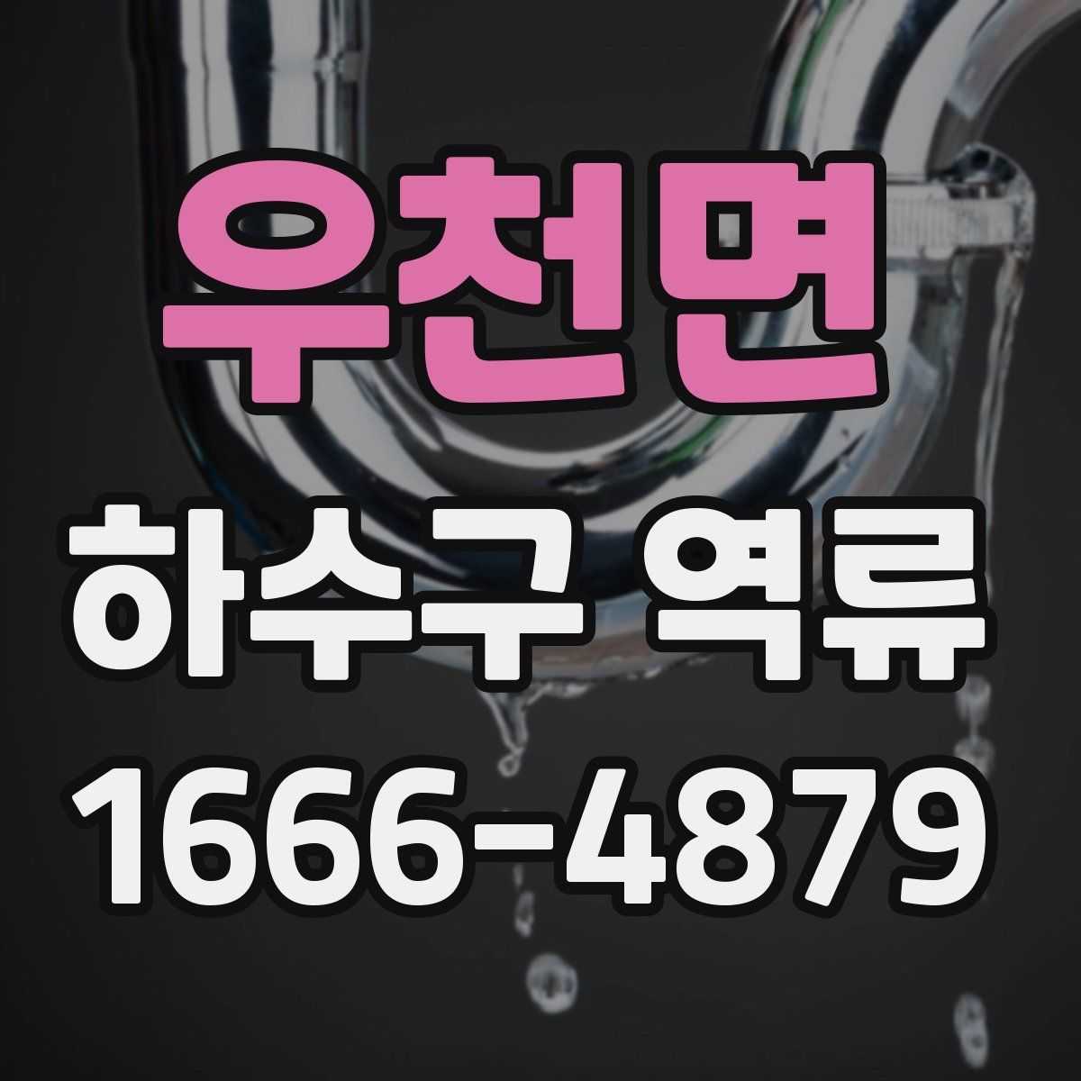 우천면 하수구 역류
