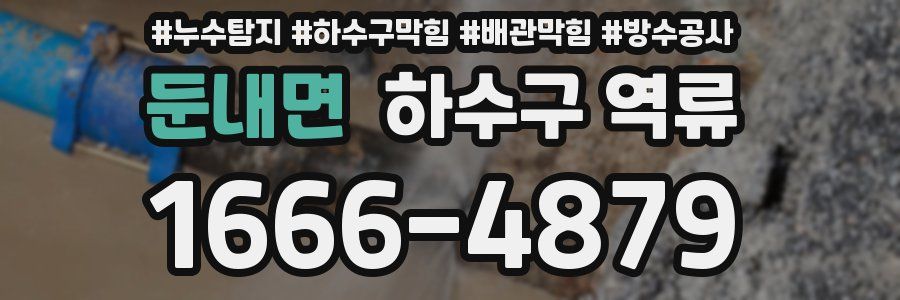 둔내면 하수구 역류