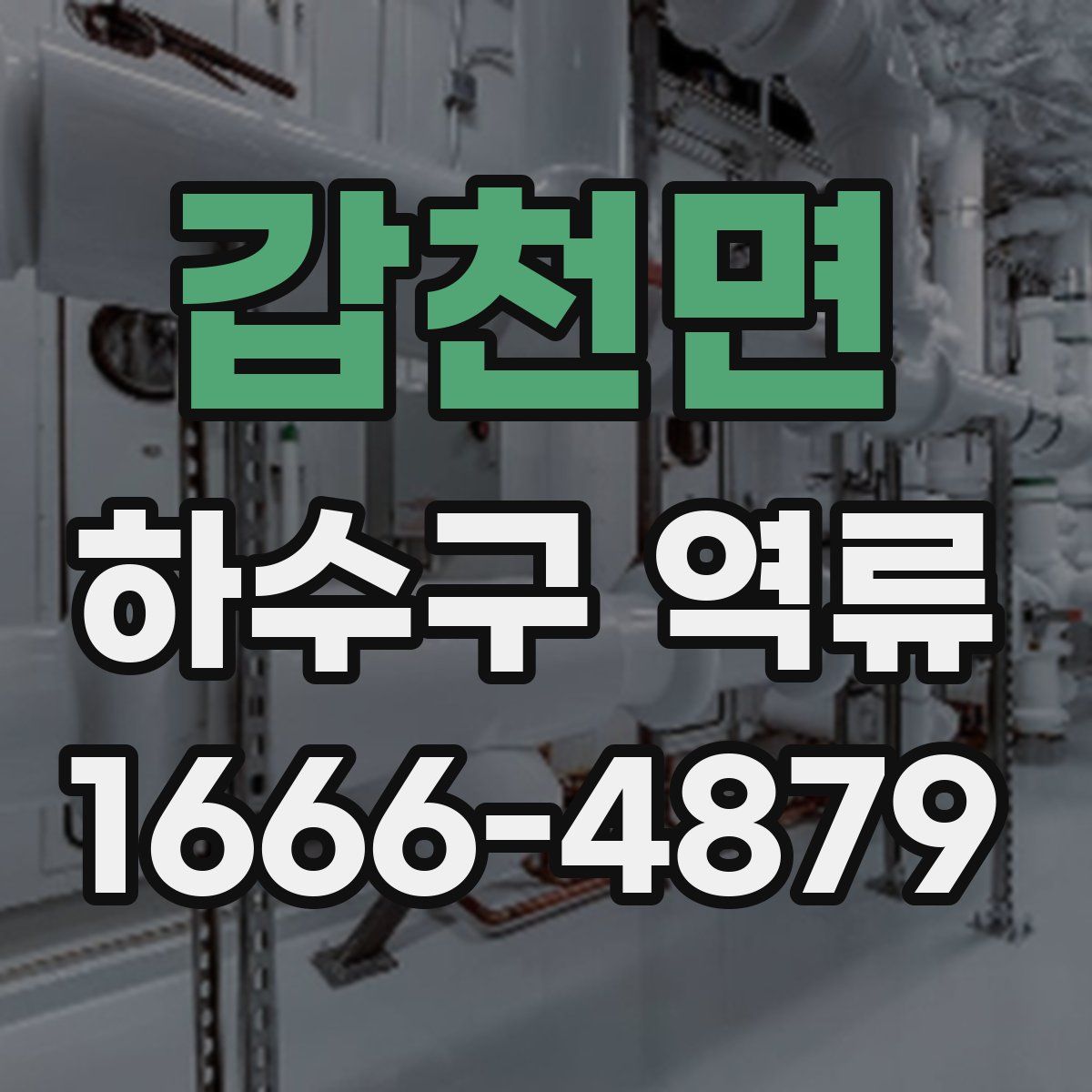 갑천면 하수구 역류