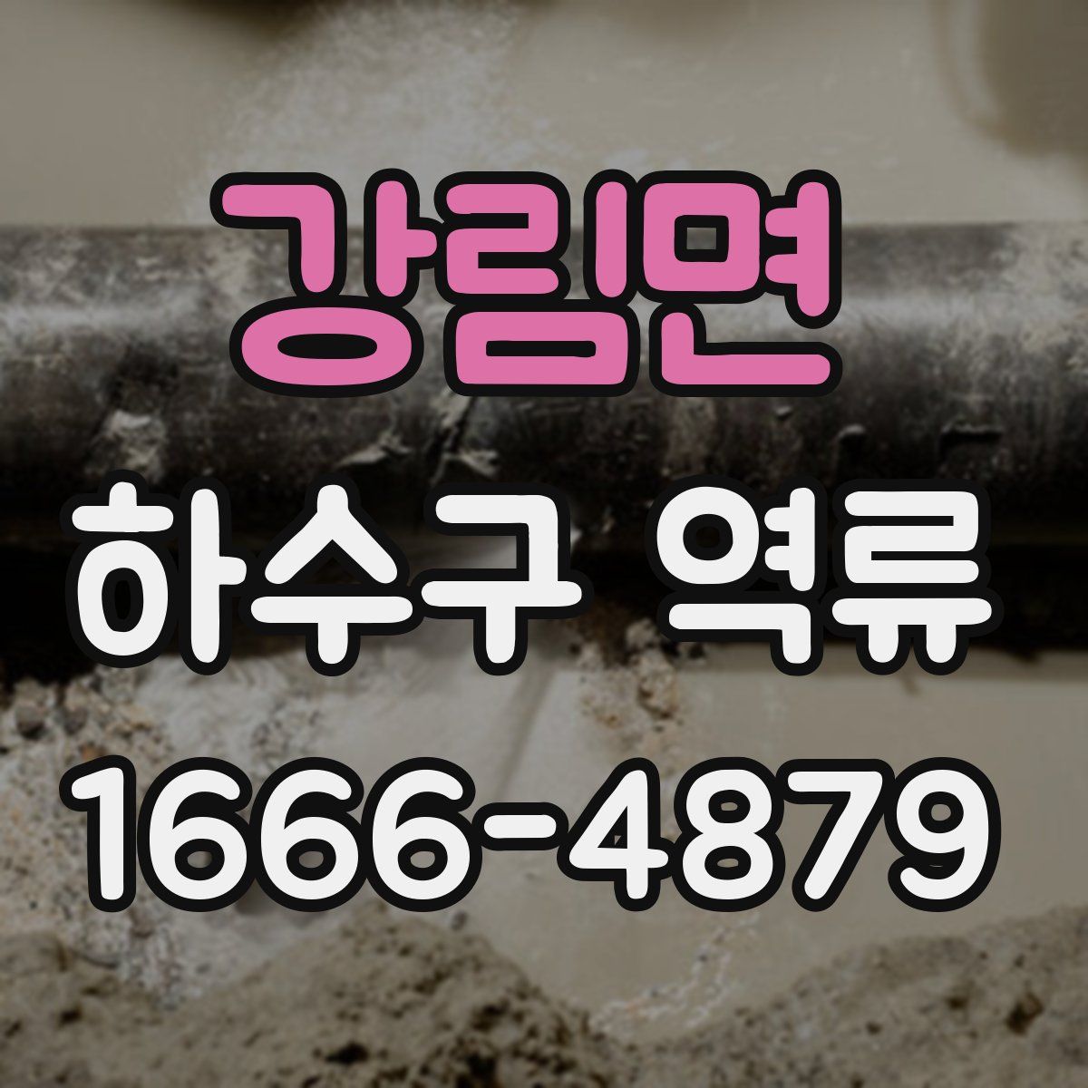 강림면 하수구 역류