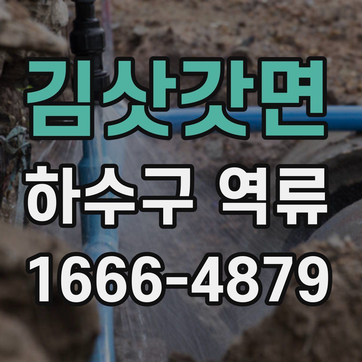 김삿갓면 하수구 역류