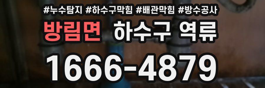 방림면 하수구 역류