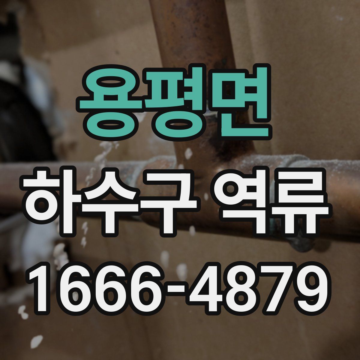 용평면 하수구 역류