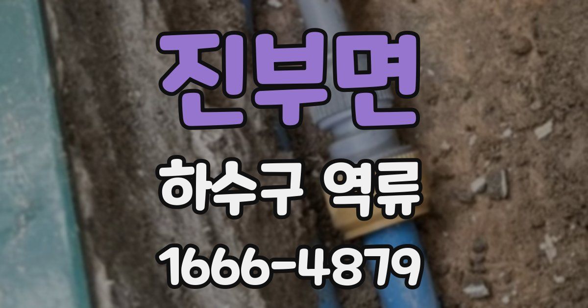 진부면 하수구 역류