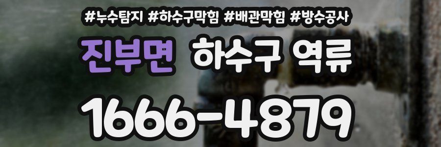 진부면 하수구 역류