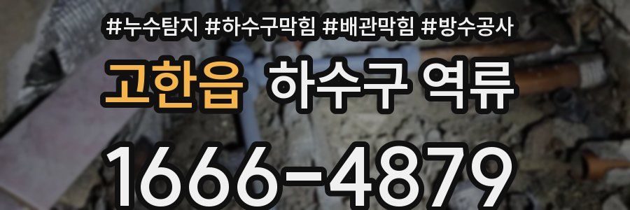 고한읍 하수구 역류