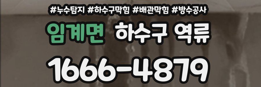 임계면 하수구 역류
