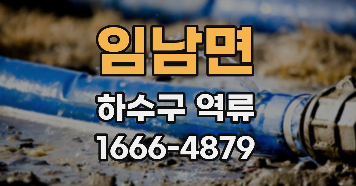임남면 하수구 역류