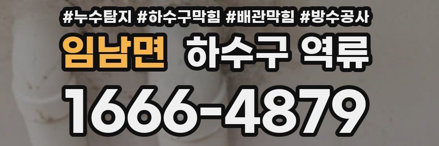 임남면 하수구 역류