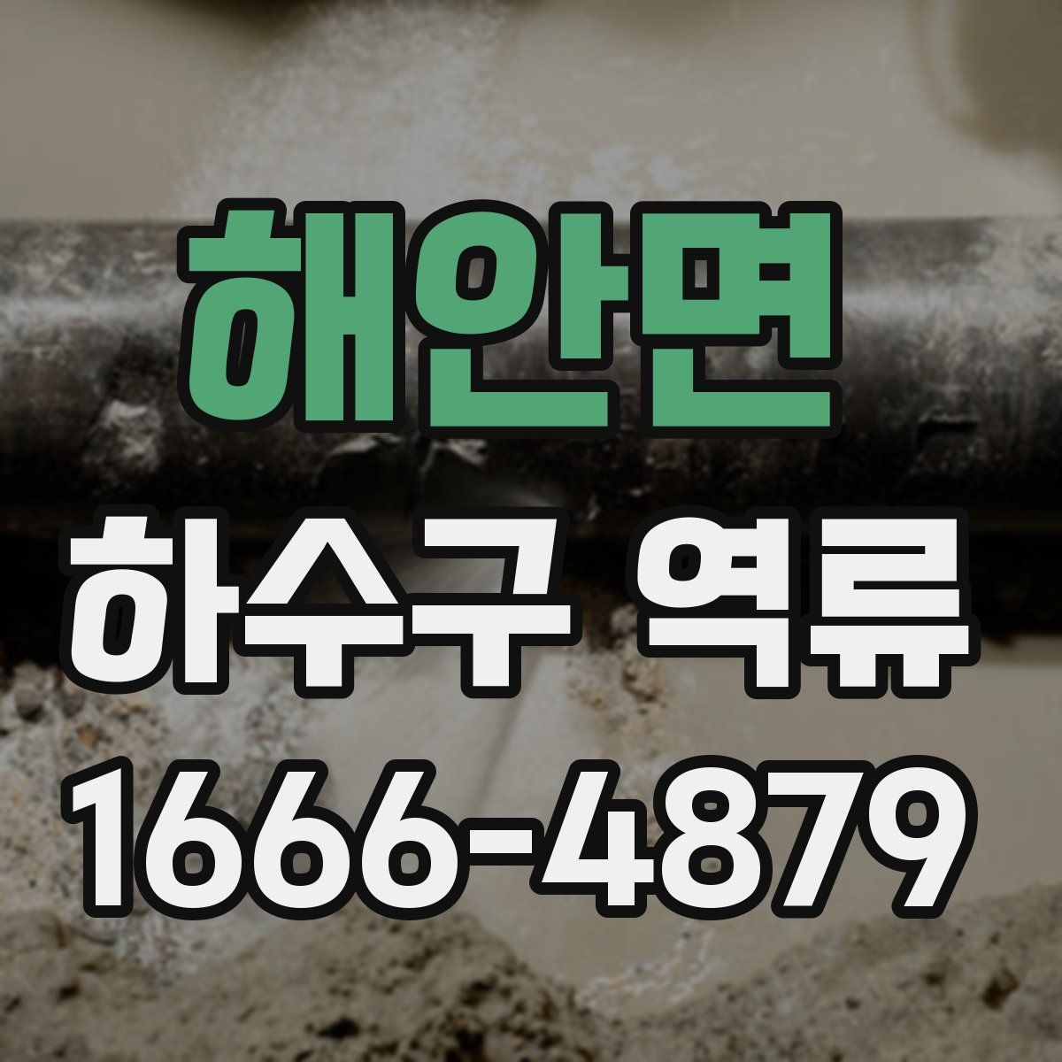 해안면 하수구 역류