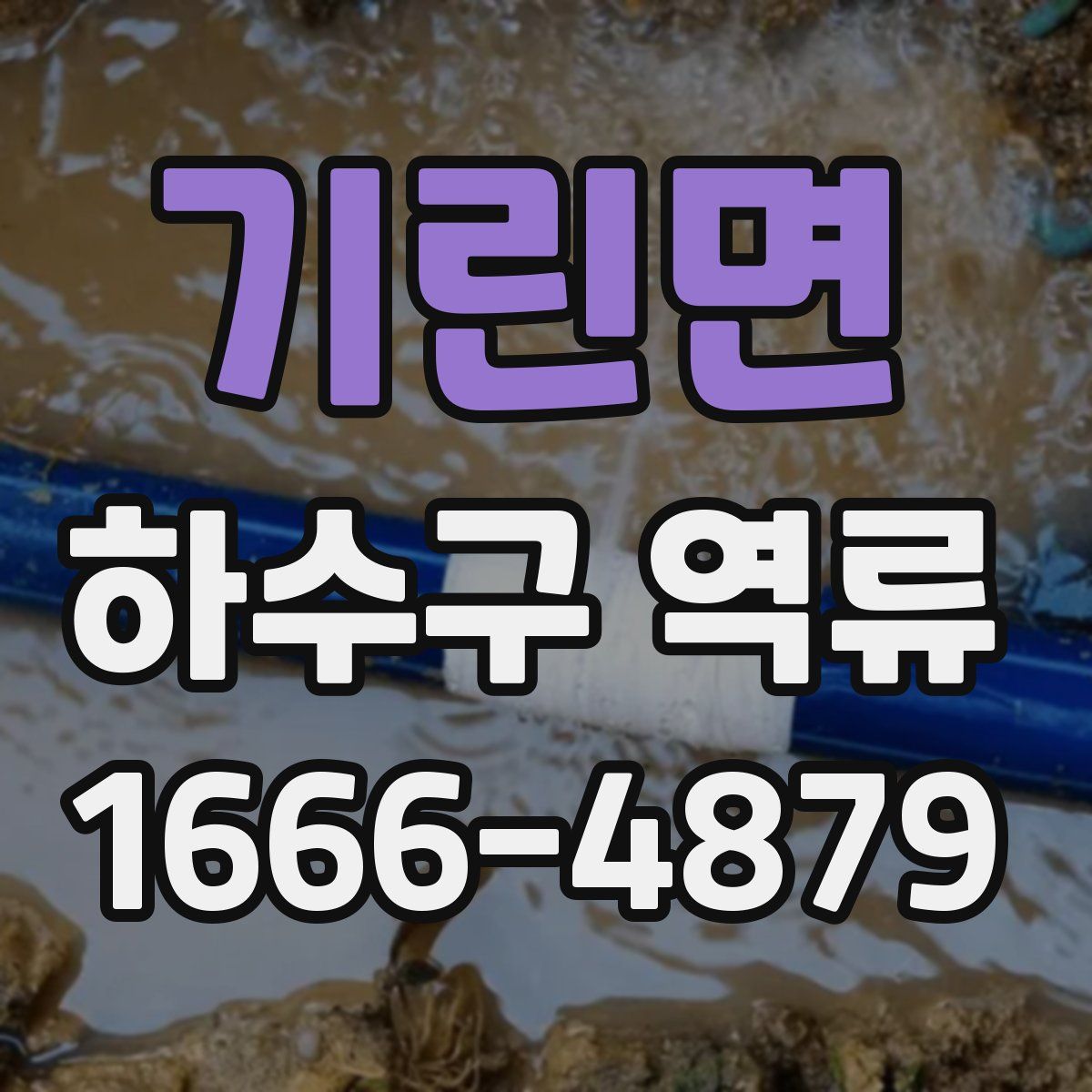 기린면 하수구 역류