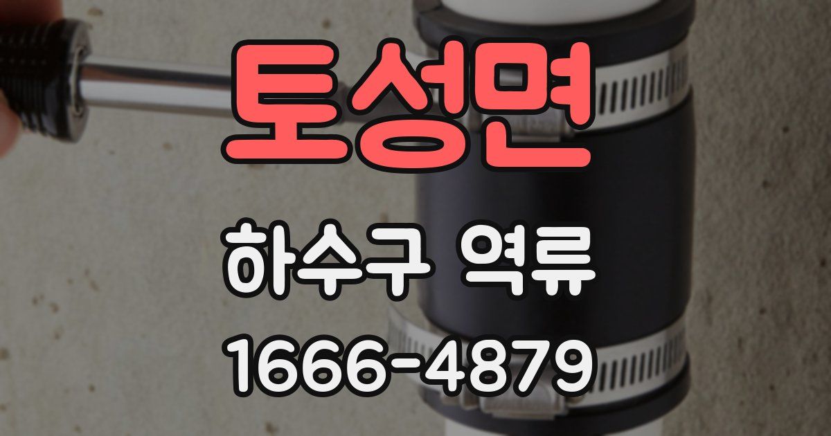 토성면 하수구 역류