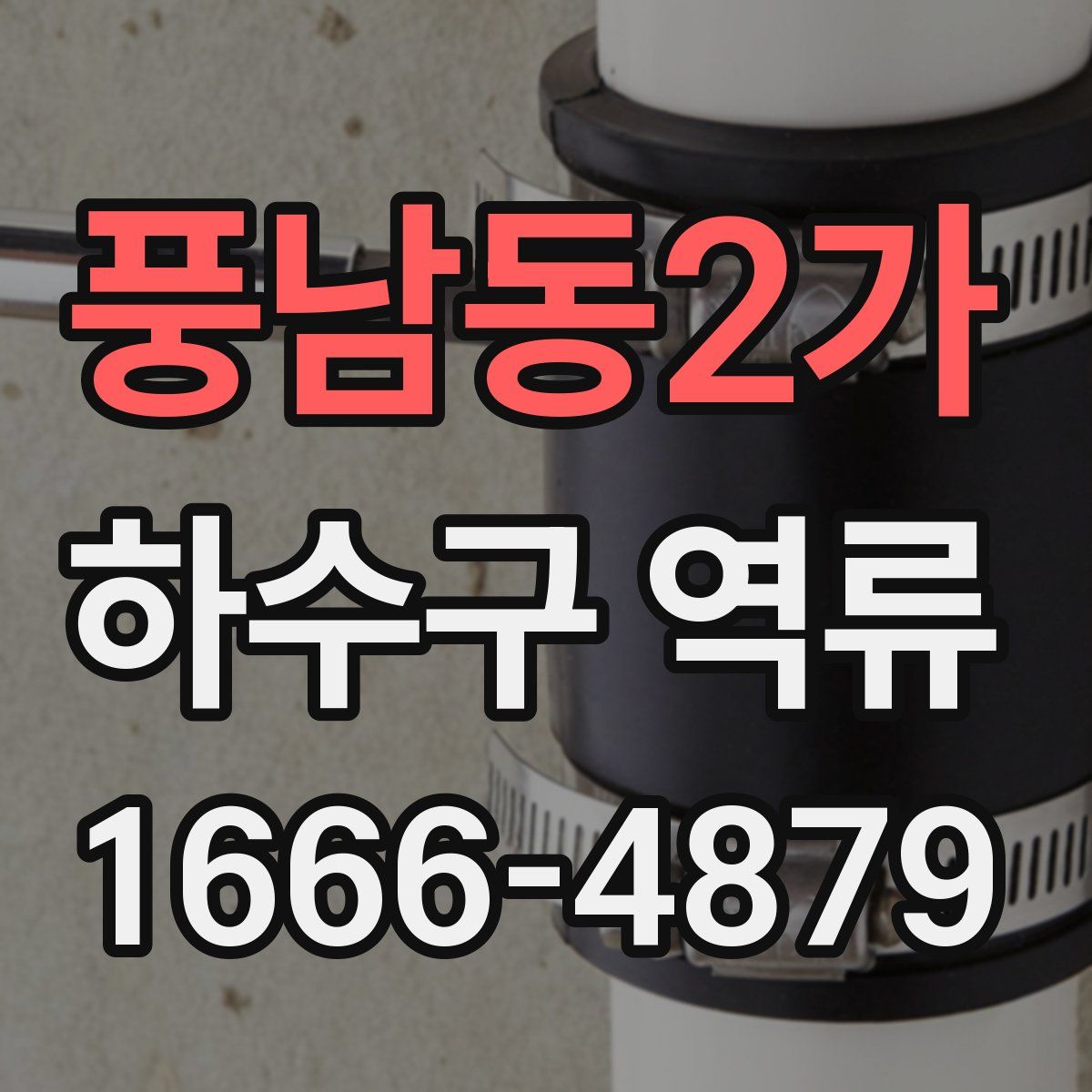 풍남동2가 하수구 역류