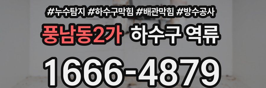 풍남동2가 하수구 역류