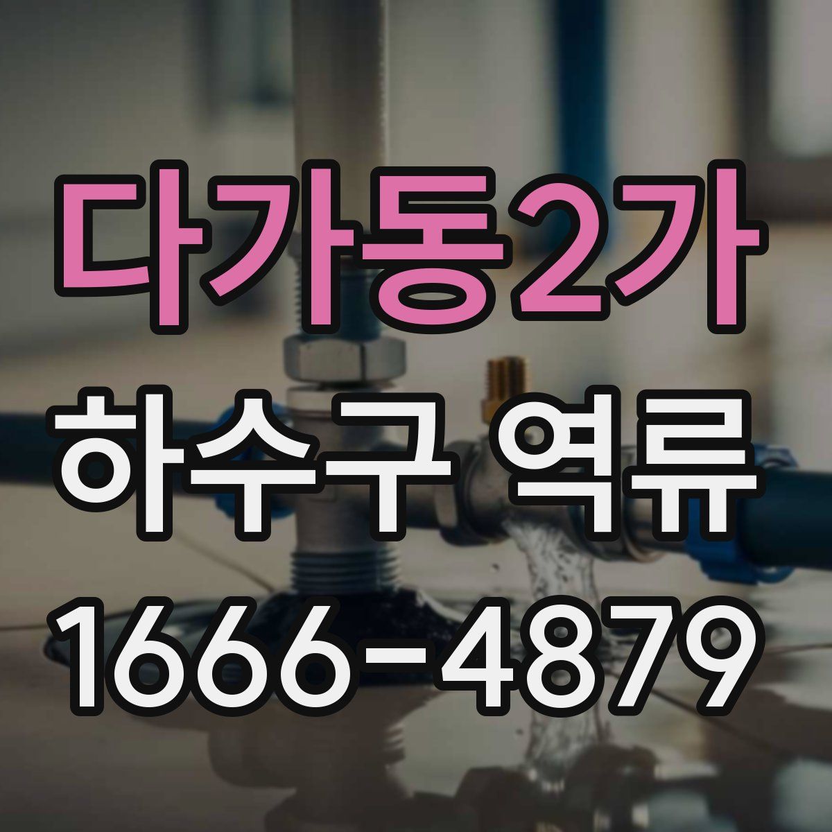 다가동2가 하수구 역류
