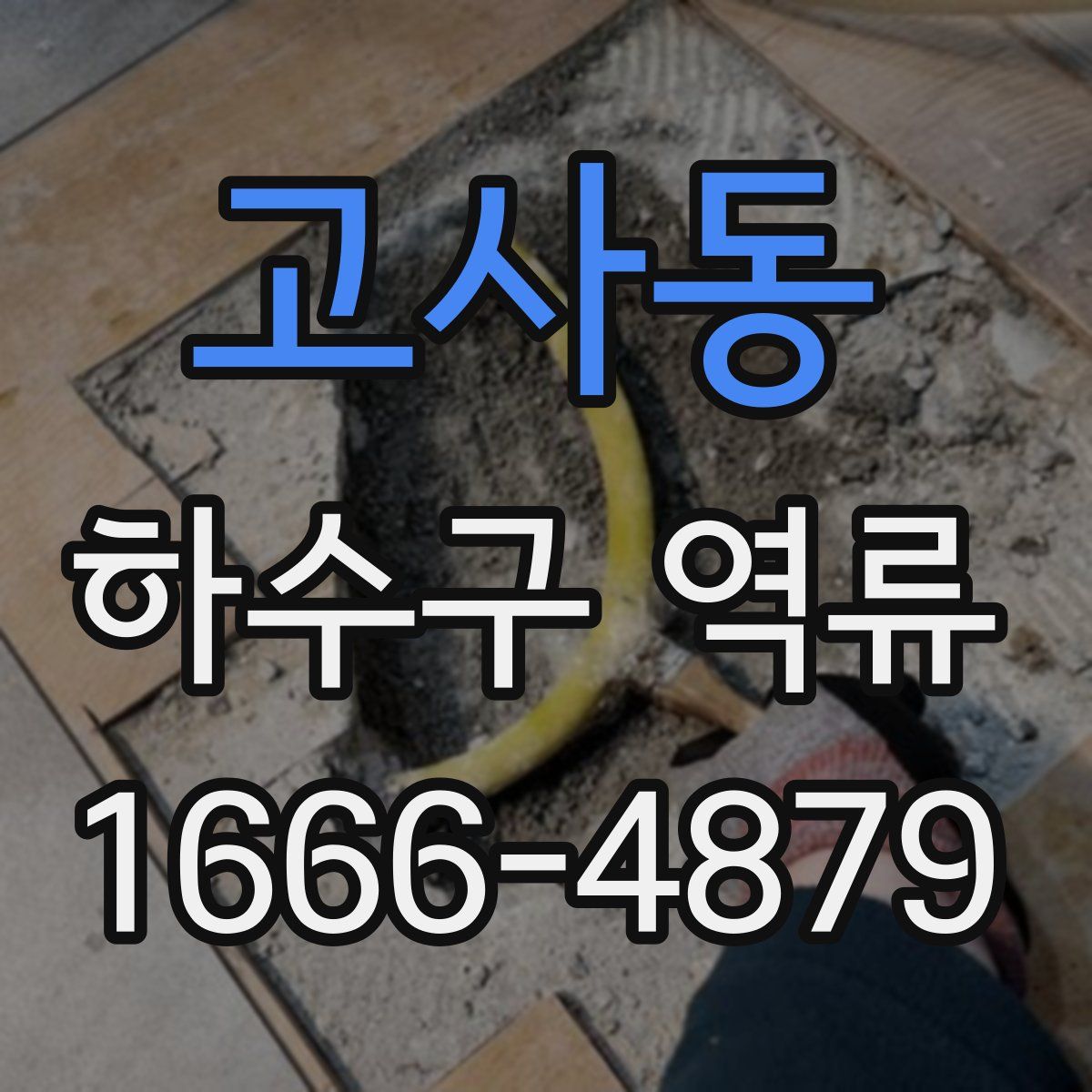 고사동 하수구 역류