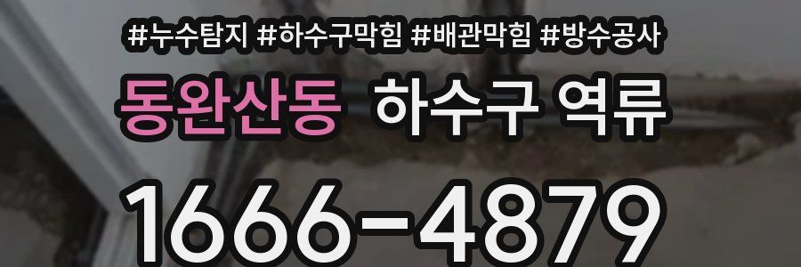 동완산동 하수구 역류