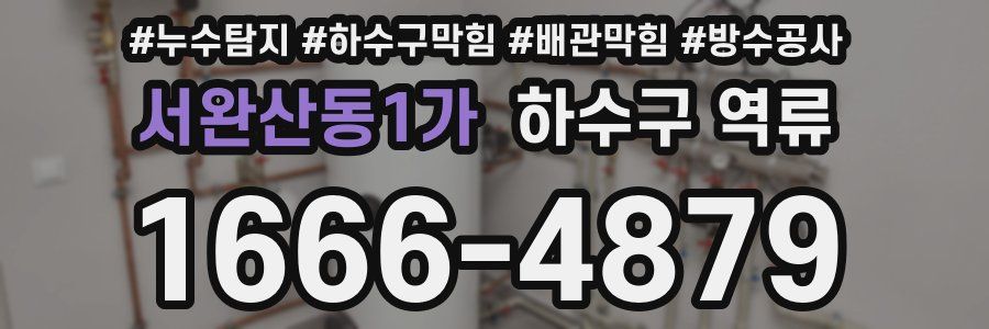서완산동1가 하수구 역류