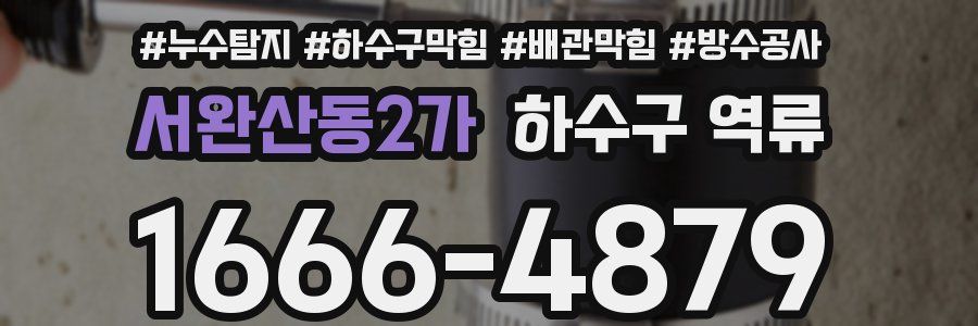 서완산동2가 하수구 역류