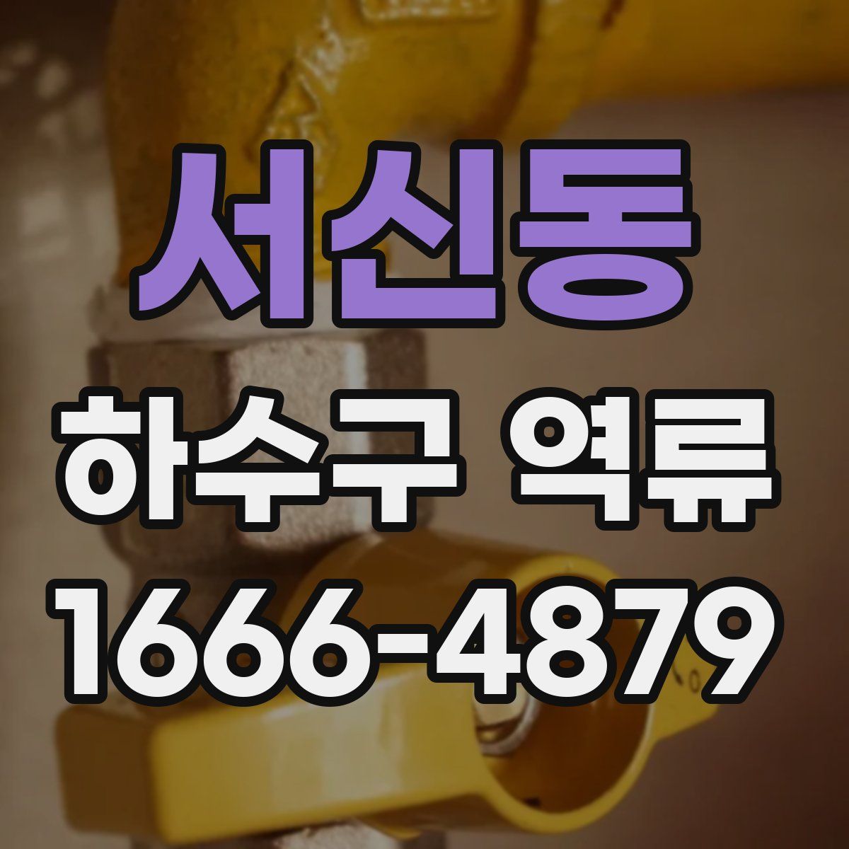 서신동 하수구 역류