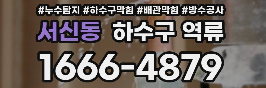 서신동 하수구 역류
