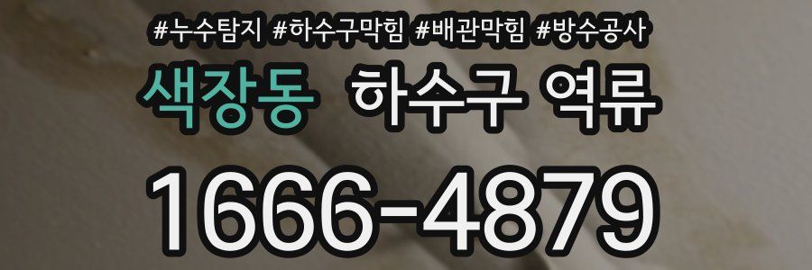 색장동 하수구 역류