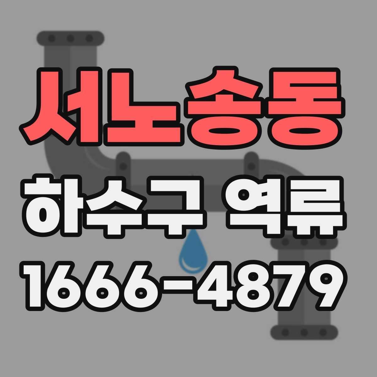서노송동 하수구 역류