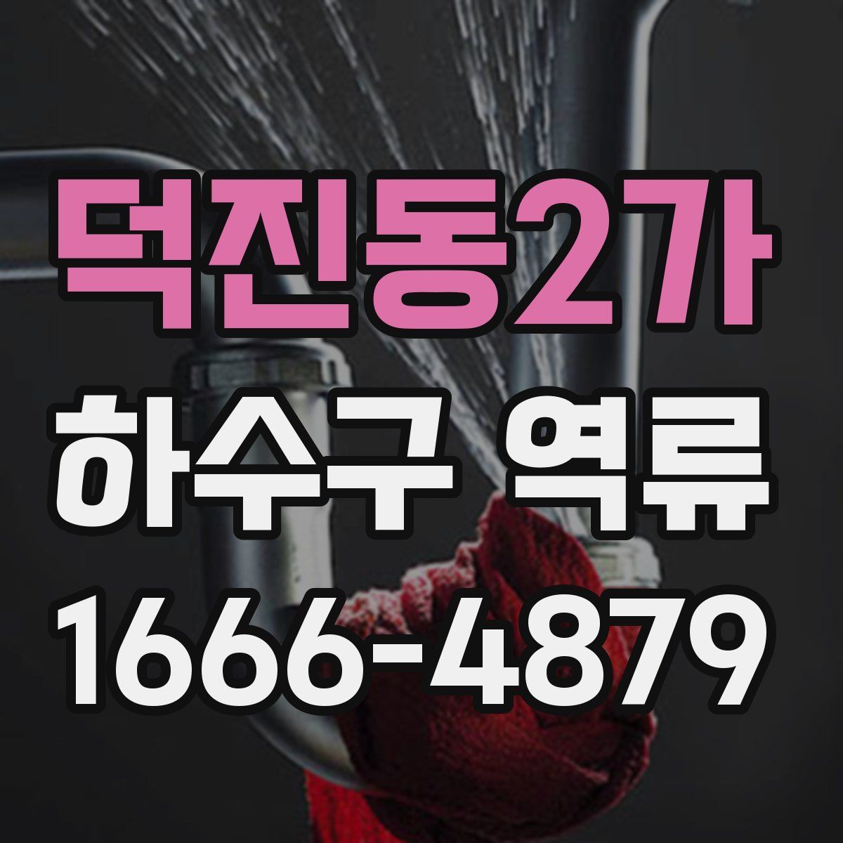덕진동2가 하수구 역류