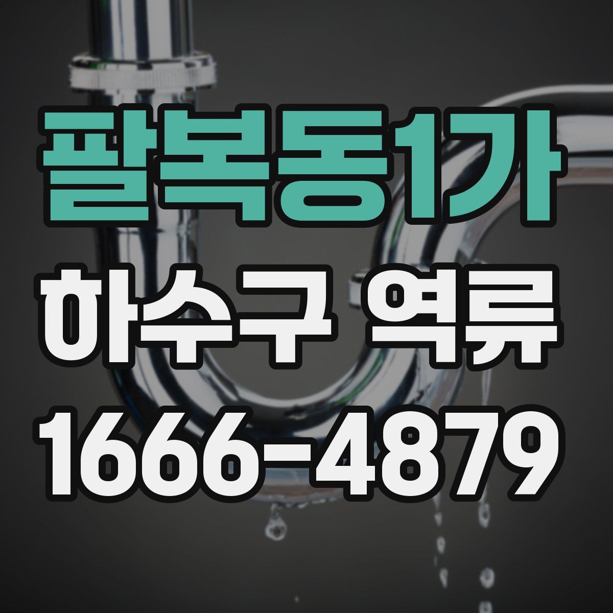 팔복동1가 하수구 역류