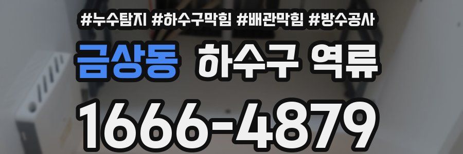 금상동 하수구 역류