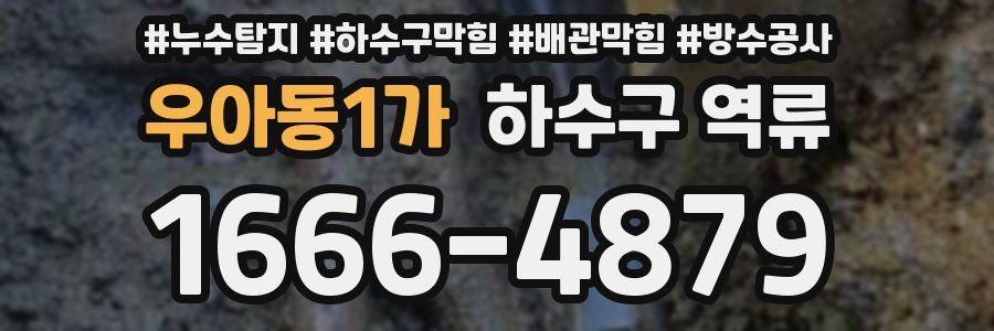 우아동1가 하수구 역류