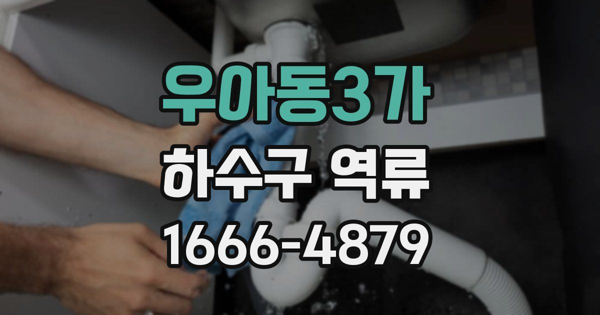 우아동3가 하수구 역류