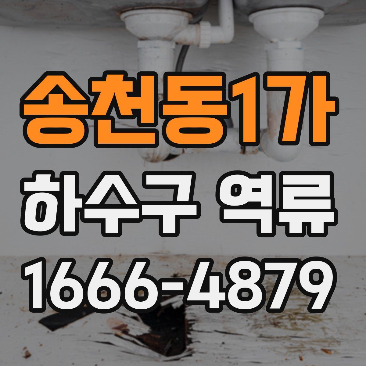 송천동1가 하수구 역류