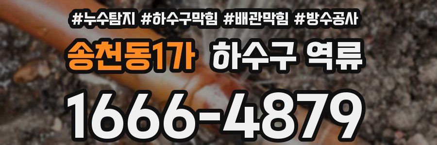 송천동1가 하수구 역류
