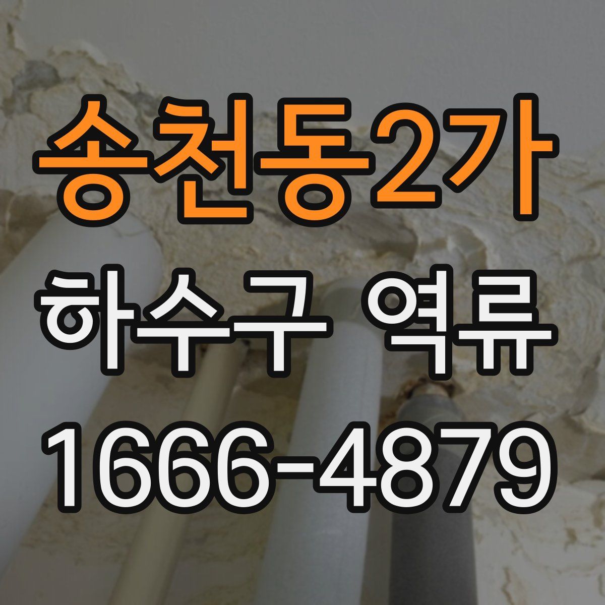 송천동2가 하수구 역류
