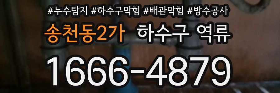 송천동2가 하수구 역류