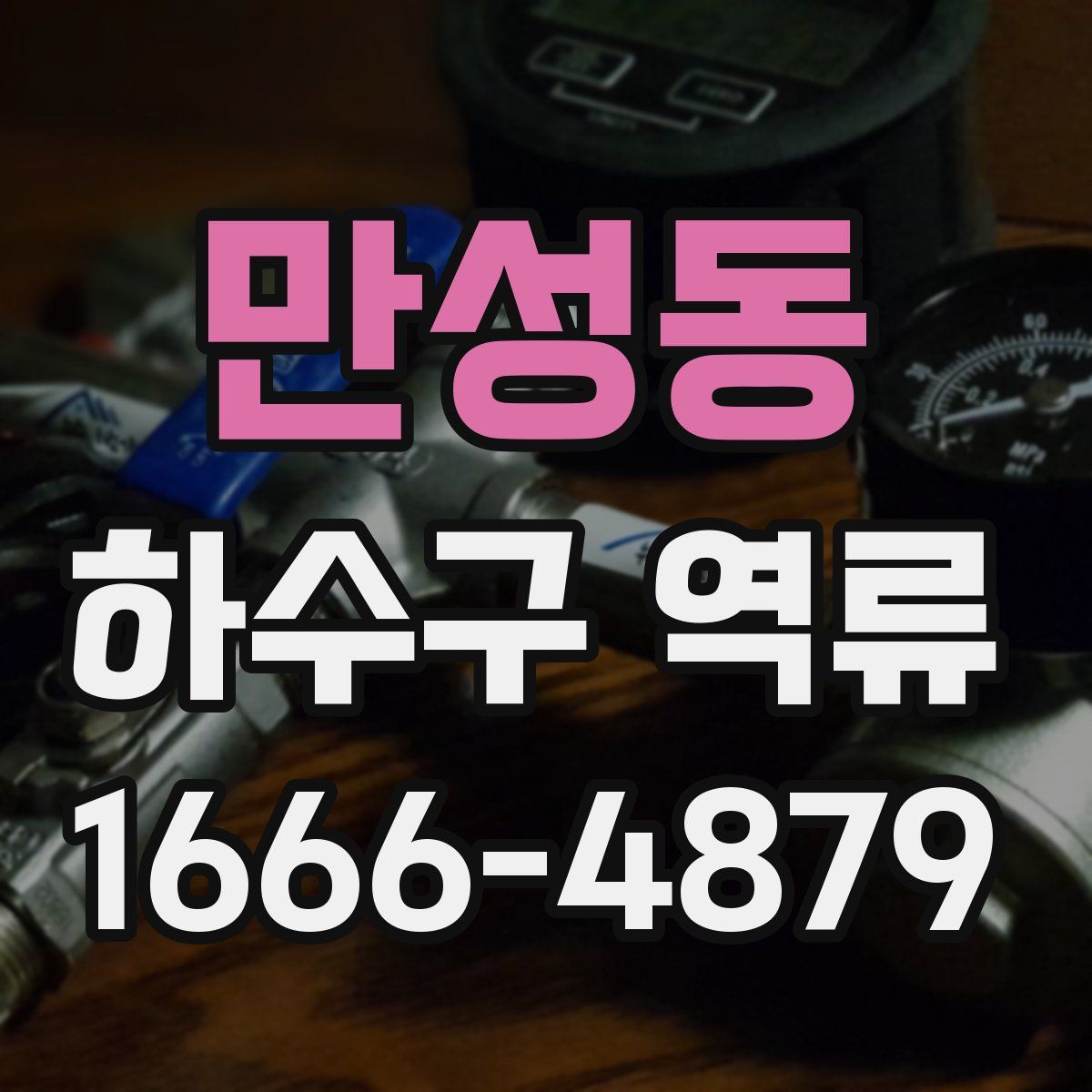 만성동 하수구 역류