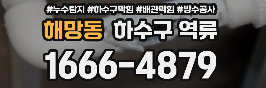 해망동 하수구 역류