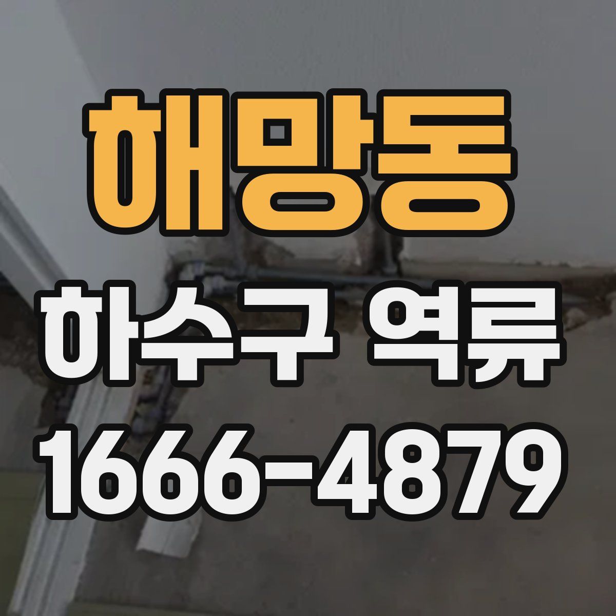 해망동 하수구 역류