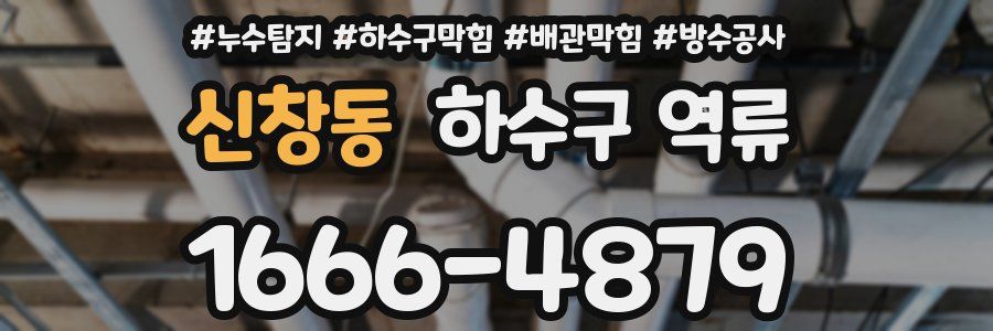 신창동 하수구 역류