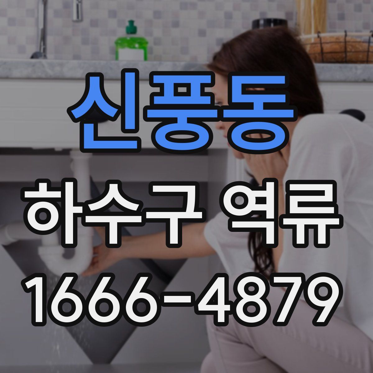신풍동 하수구 역류