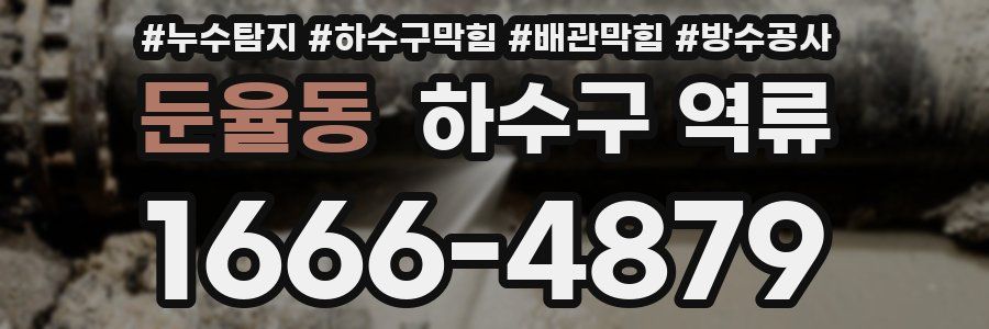 둔율동 하수구 역류